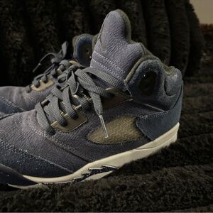 Kids Blue High-Top Sneakers